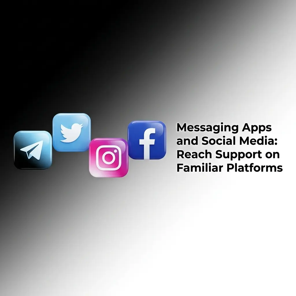 Babu88 support via WhatsApp, Telegram, Facebook Messenger, and Twitter for general queries and updates