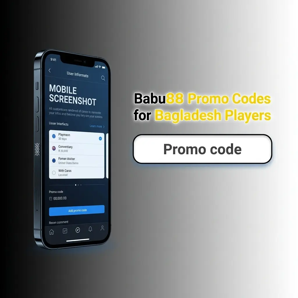 Babu88 promo codes for Bangladesh players offering welcome bonuses up to 18,000 BDT and app-exclusive deposit rewards