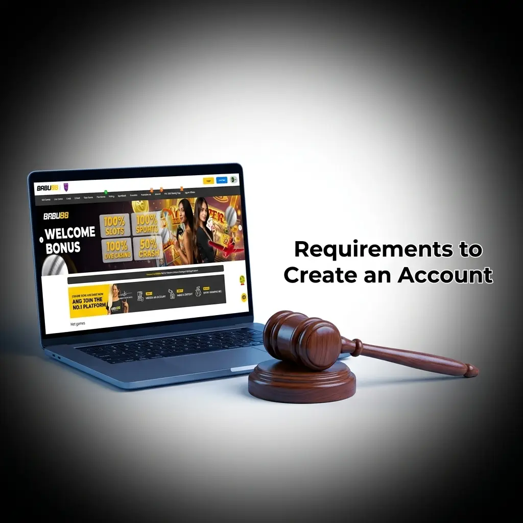 Babu88 sign up requirements including age limit, valid ID, one account rule, and location eligibility