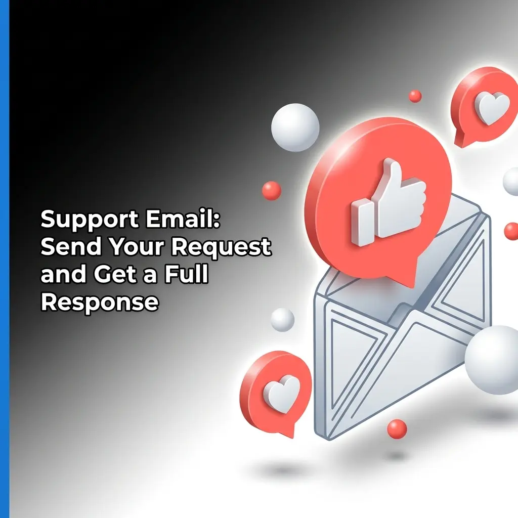 Customer support email interface showing how to send detailed requests for KYC, disputes, and account issues with 24-hour response