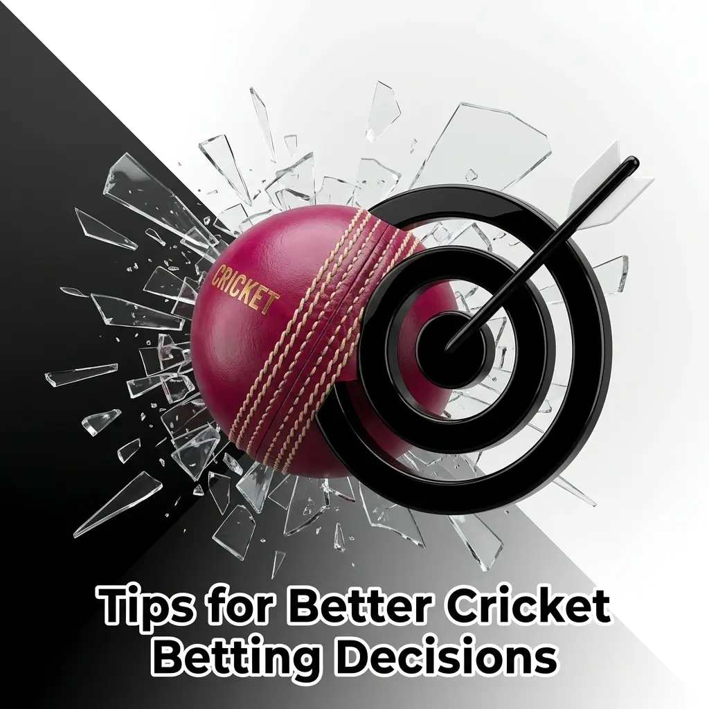 Cricket betting tips showing team form analysis, pitch conditions, bankroll management, and platform tools for informed decisions