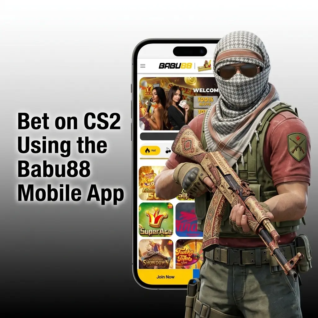 Babu88 mobile app CS2 betting guide showing steps to download, install, and place esports bets on Android or iOS