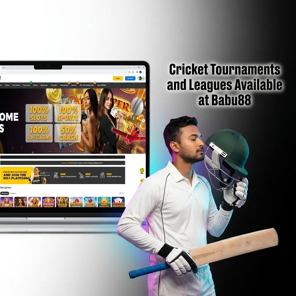 Cricket tournaments and leagues at Babu88 including ICC World Cup, IPL, BPL, The Ashes, and T20 events