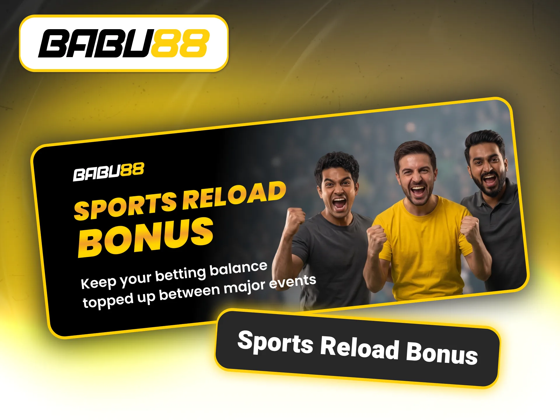 Top up your sports wagering balance via Babu88 official rewards.