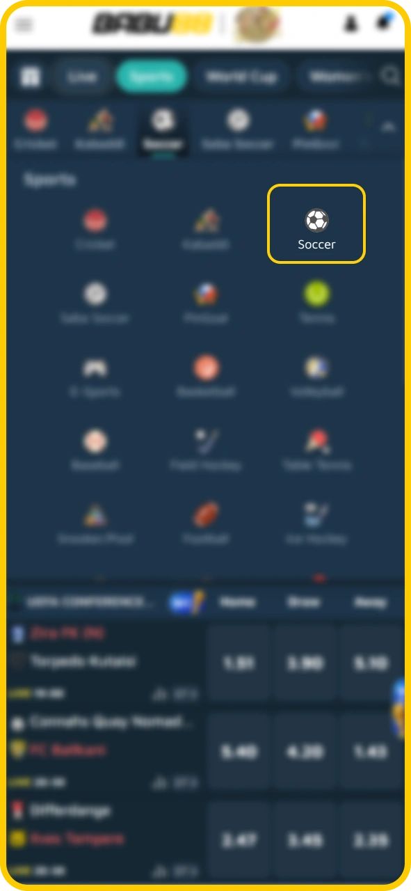 Browse major competitive football leagues directly on Babu88 official site.