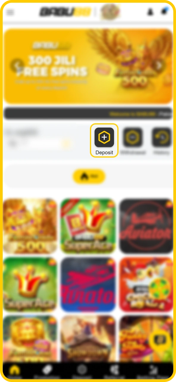Add funds to your player wallet using Babu88 official cashier.