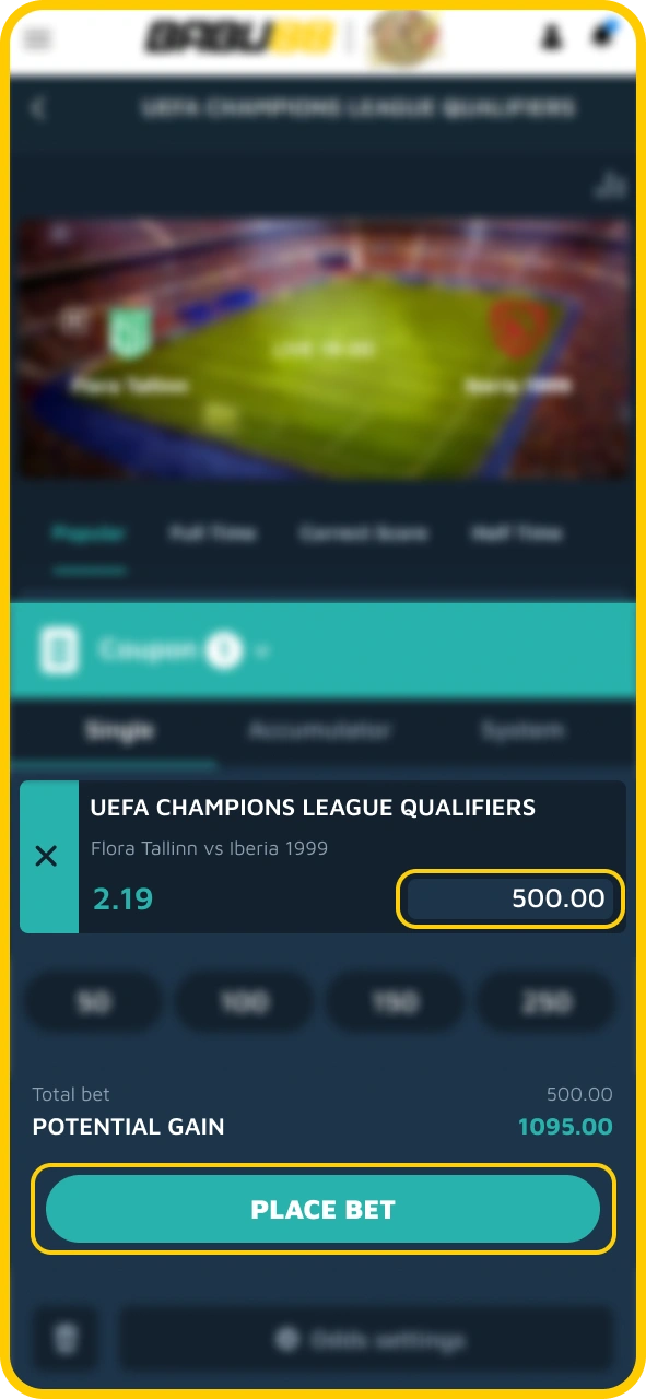 Confirm your football betting slip choices with Babu88 official.