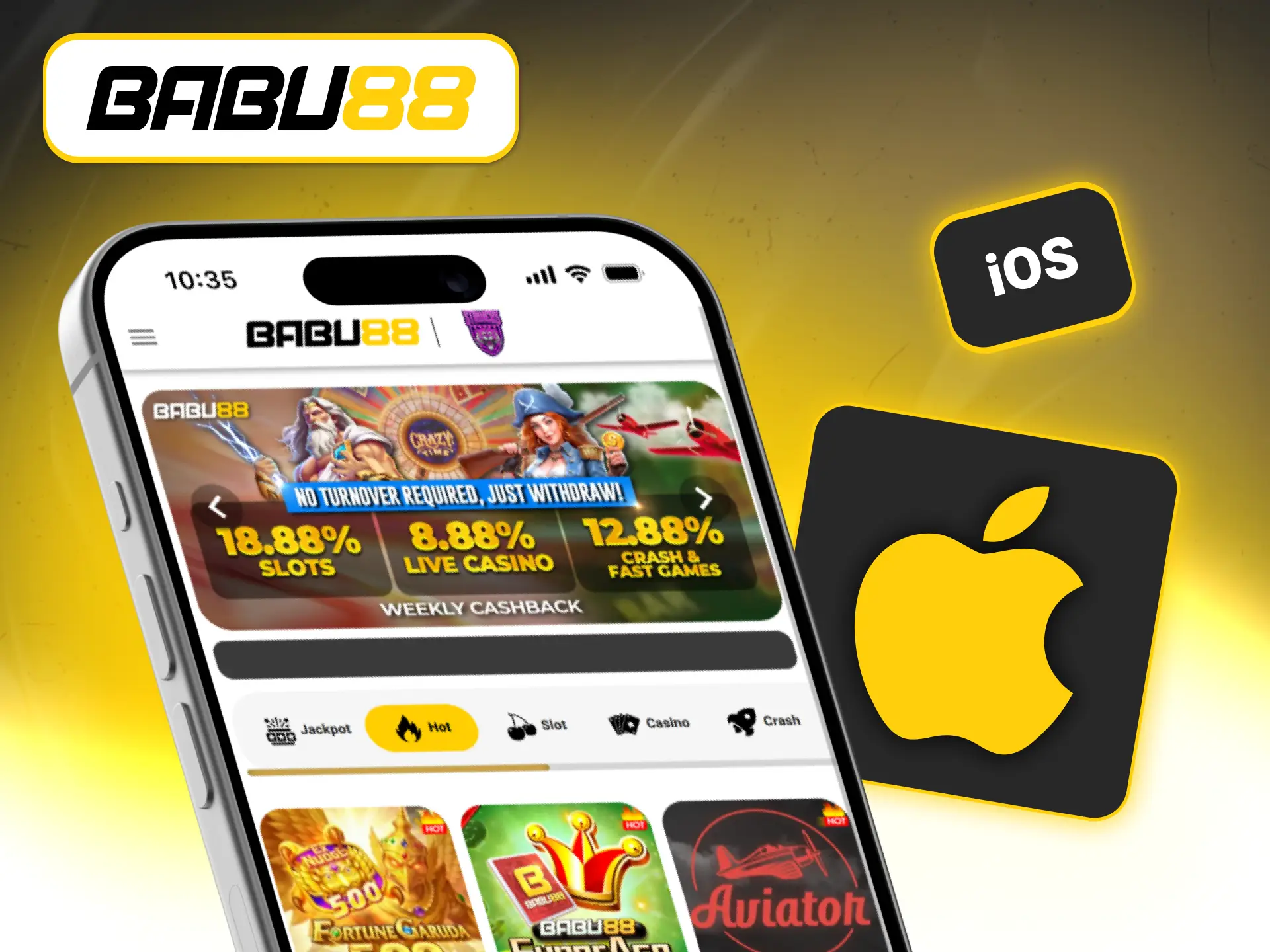 Install the progressive web app easily on Babu88 official.