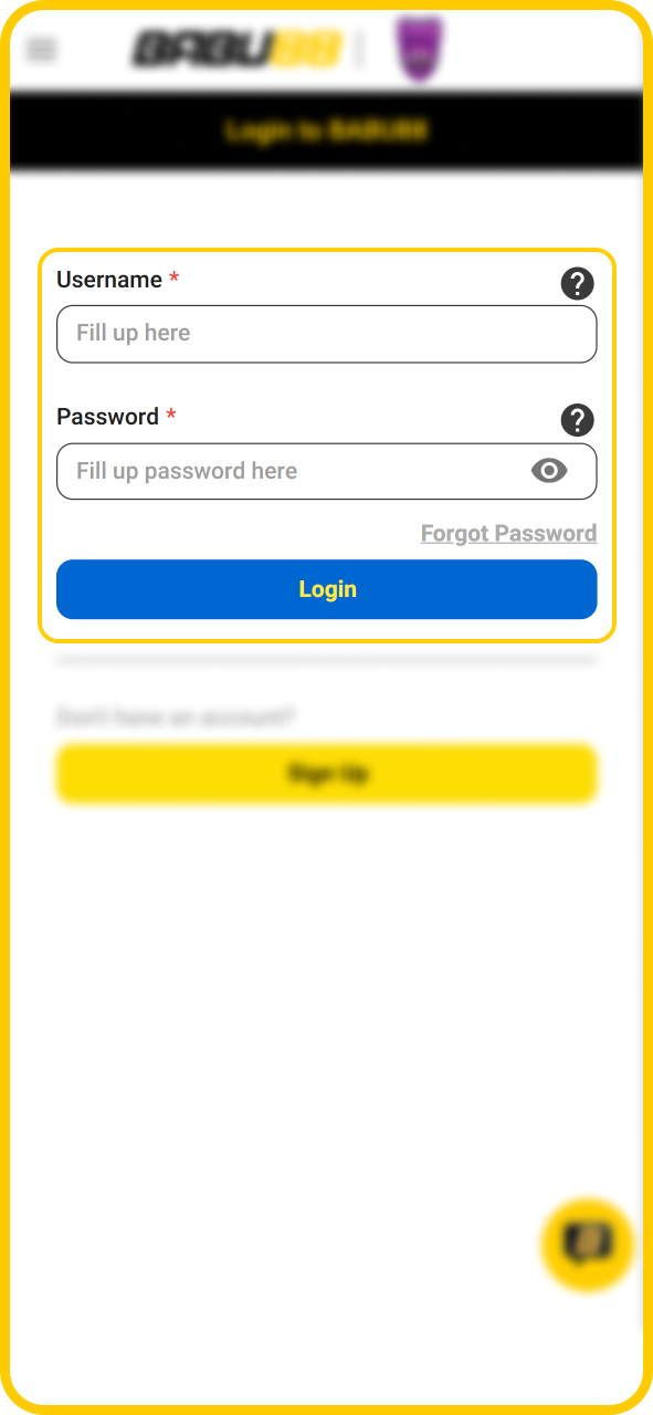 Sign in to your verified user profile on Babu88 official.