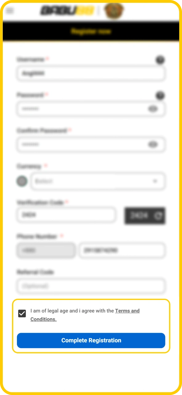 Submit your completed registration form directly to Babu88 official portal.