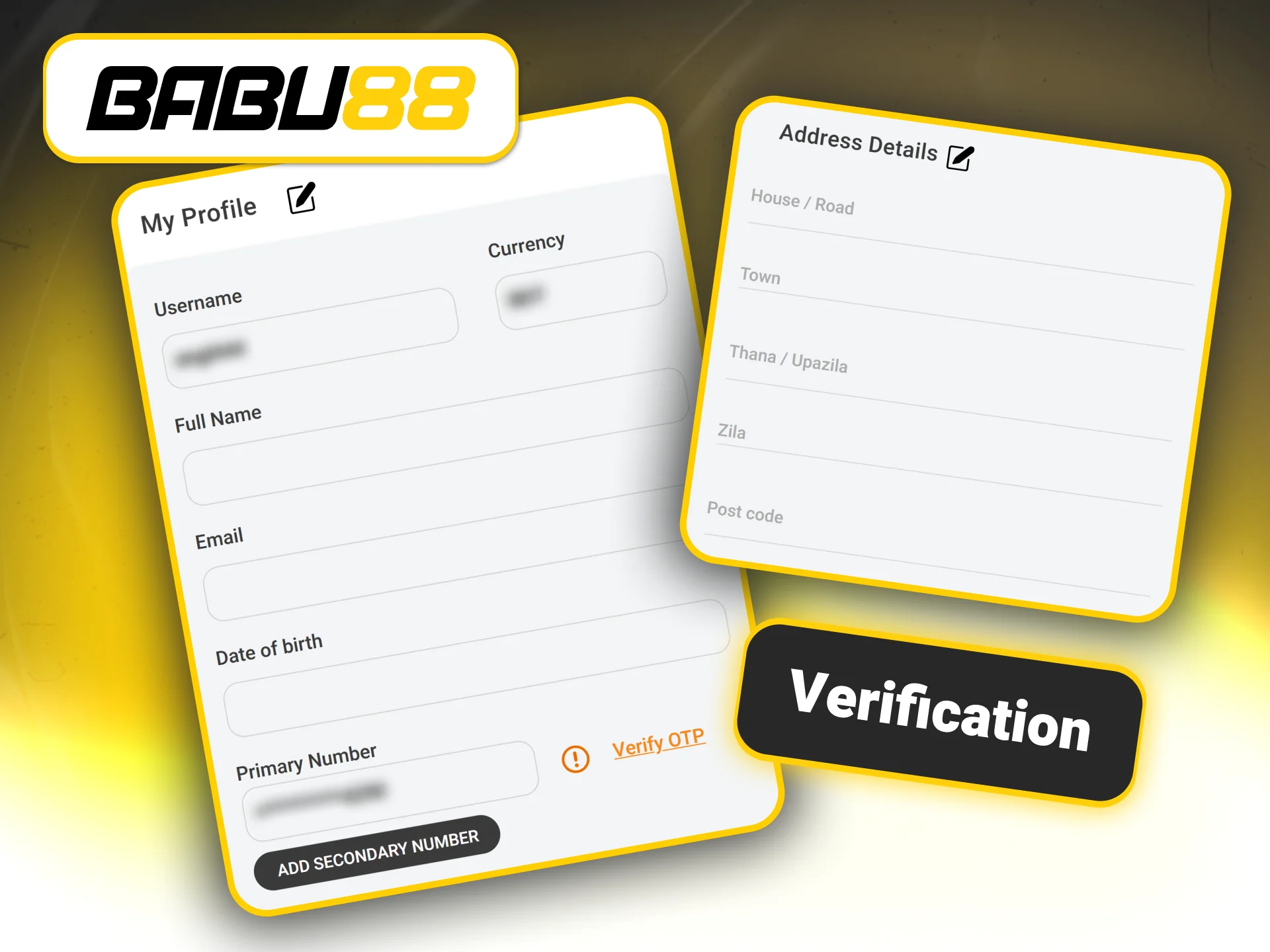 Complete the mandatory identity check on the Babu88 official portal.