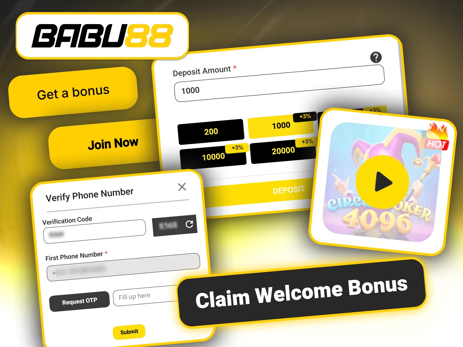 Activate your promotional player rewards at the Babu88 official cashier.